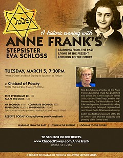 An Evening with Anne Frank's Stepsister