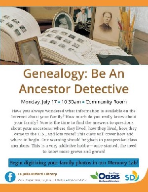Genealogy: Be an Ancestor Detective