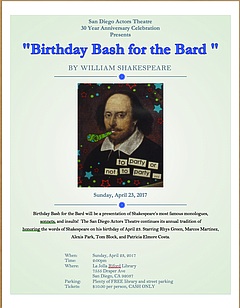 Birthday Bash for the Bard