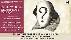 Talk: Should We Doubt Shakespeare's Identity?