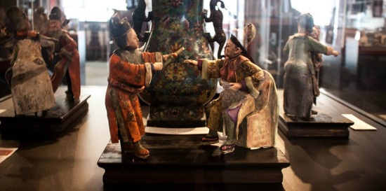 Chinese Painted Carvings Chinese Painted Carvings