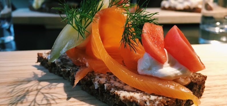 Danish Smoked Salmon Smørrebrød 