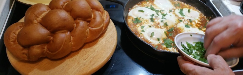 Shakshuka with Challah Bread